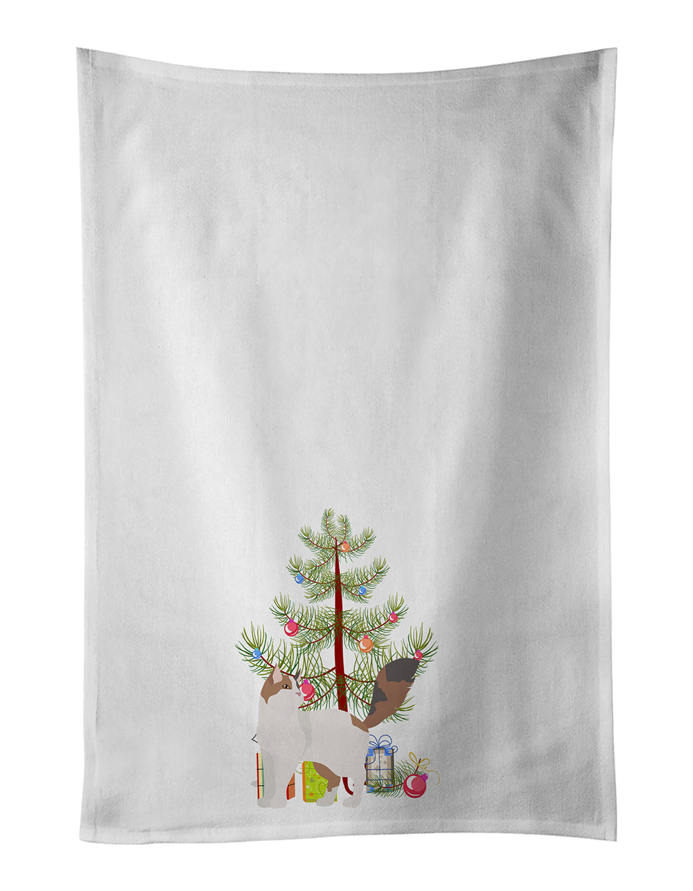 Turkish Van Cat Christmas Kitchen Towel Set of 2 - One Color / One Size - Home & Garden - Home Textile - Towels