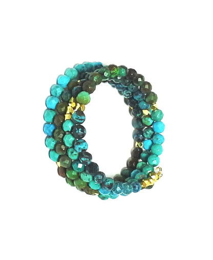 Turquoise Gemstone Stack - One Color / One Size - Jewelry & Accessories - Bracelets & Bangles