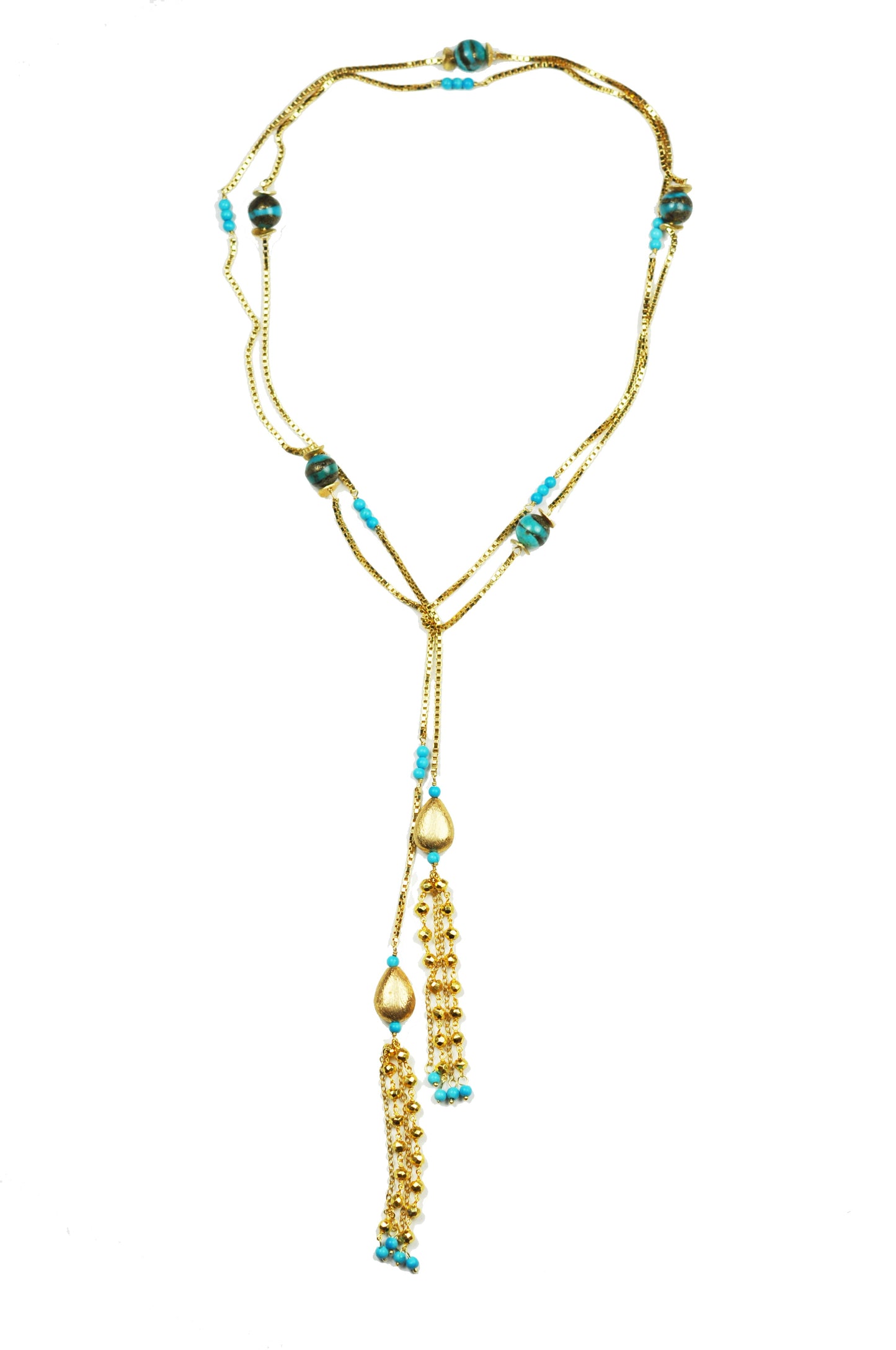 Turquoise Lariat Necklace - One Color / One Size - Jewelry & Accessories