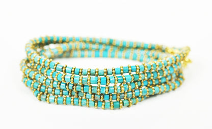 Turquoise Wrap Bracelet - One Color / One Size - Jewelry & Accessories