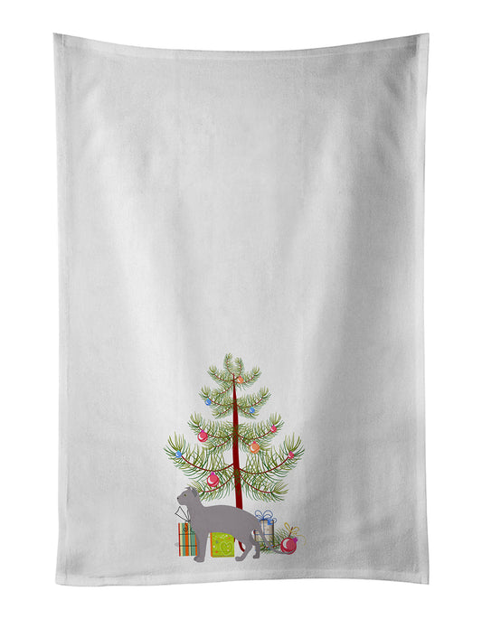 Ukrainian Levkoy Cat Christmas Kitchen Towel Set of 2 - One Color / One Size - Home & Garden - Home Textile - Towels