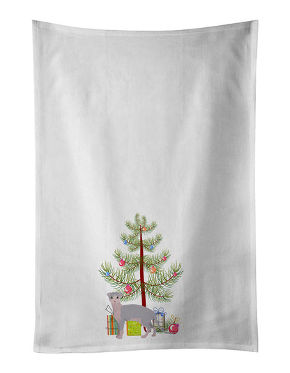 Ukrainian Levkoy Cat Christmas Kitchen Towel Set of 2 - One Color / One Size - Home & Garden - Home Textile - Towels