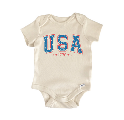 Usa July 4th - Baby Boy Girl Clothes Infant Bodysuit Funny Cute Newborn - Kids & Babies - Mother & Kids - Boys’ Baby