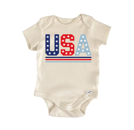 Usa Patriotic July 4th - Baby Boy Girl Clothes Bodysuit Funny Cute - Kids & Babies - Mother & Kids - Boys’ Baby