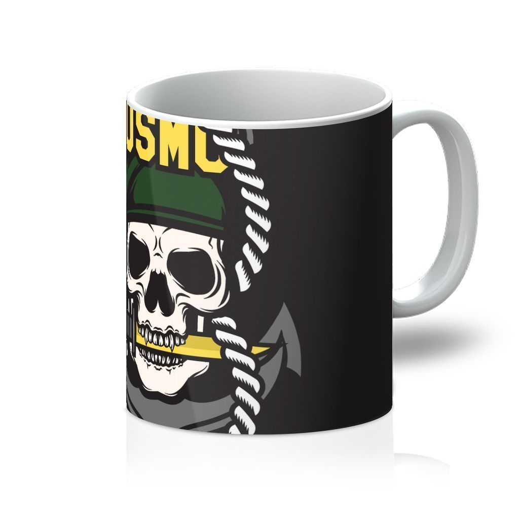 USMC Skull 1 Mug - One Color / One Size - Home & Garden - Kitchen Dining & Bar - Drinkware
