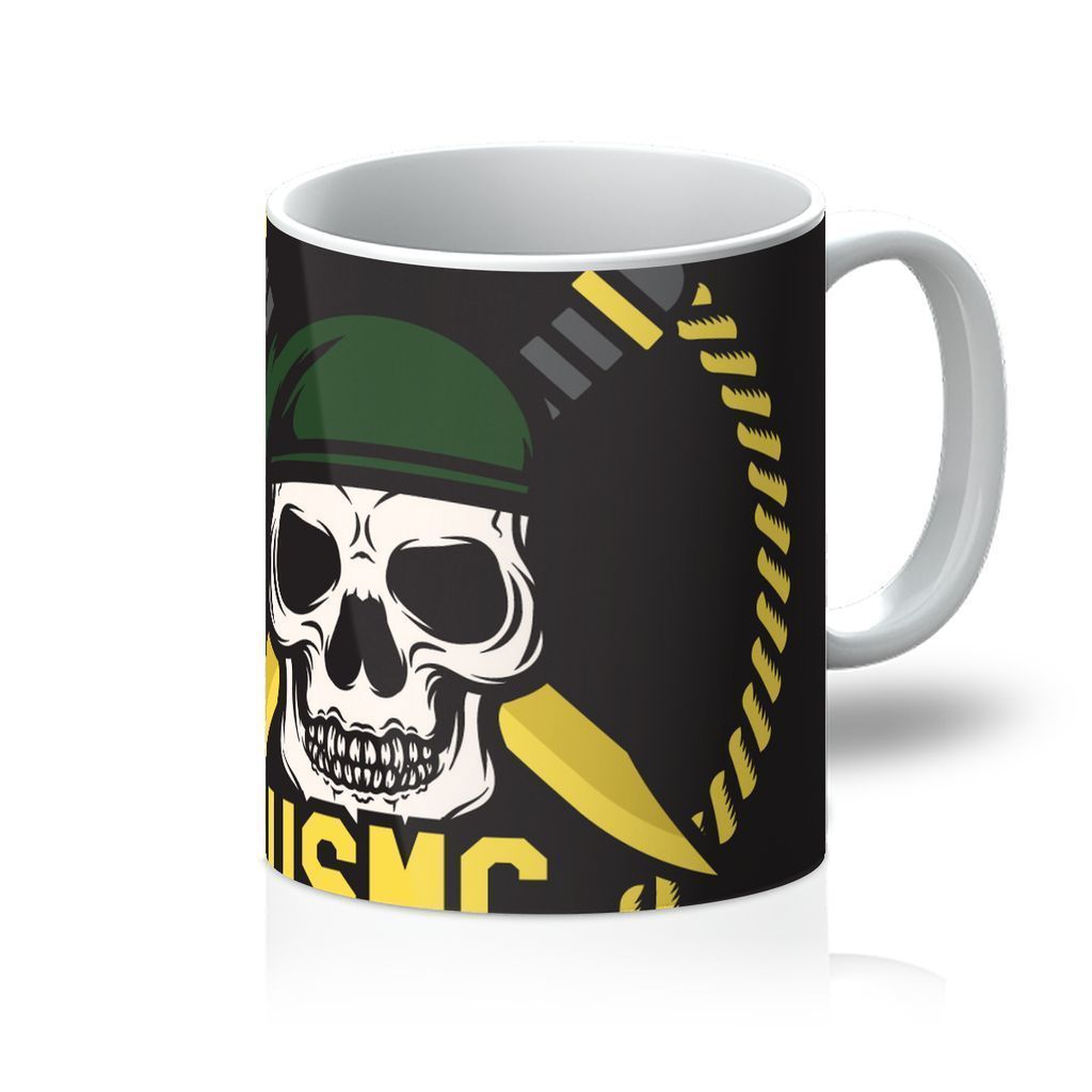 USMC Skull 2 Mug - One Color / One Size - Home & Garden - Kitchen Dining & Bar - Drinkware