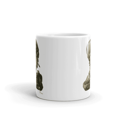 Van Gogh Skull of a Skeleton With Burning Cigarette 1886 Mug - Home & Garden - Kitchen Dining & Bar - Drinkware