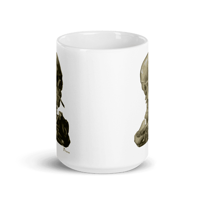 Van Gogh Skull of a Skeleton With Burning Cigarette 1886 Mug - Home & Garden - Kitchen Dining & Bar - Drinkware