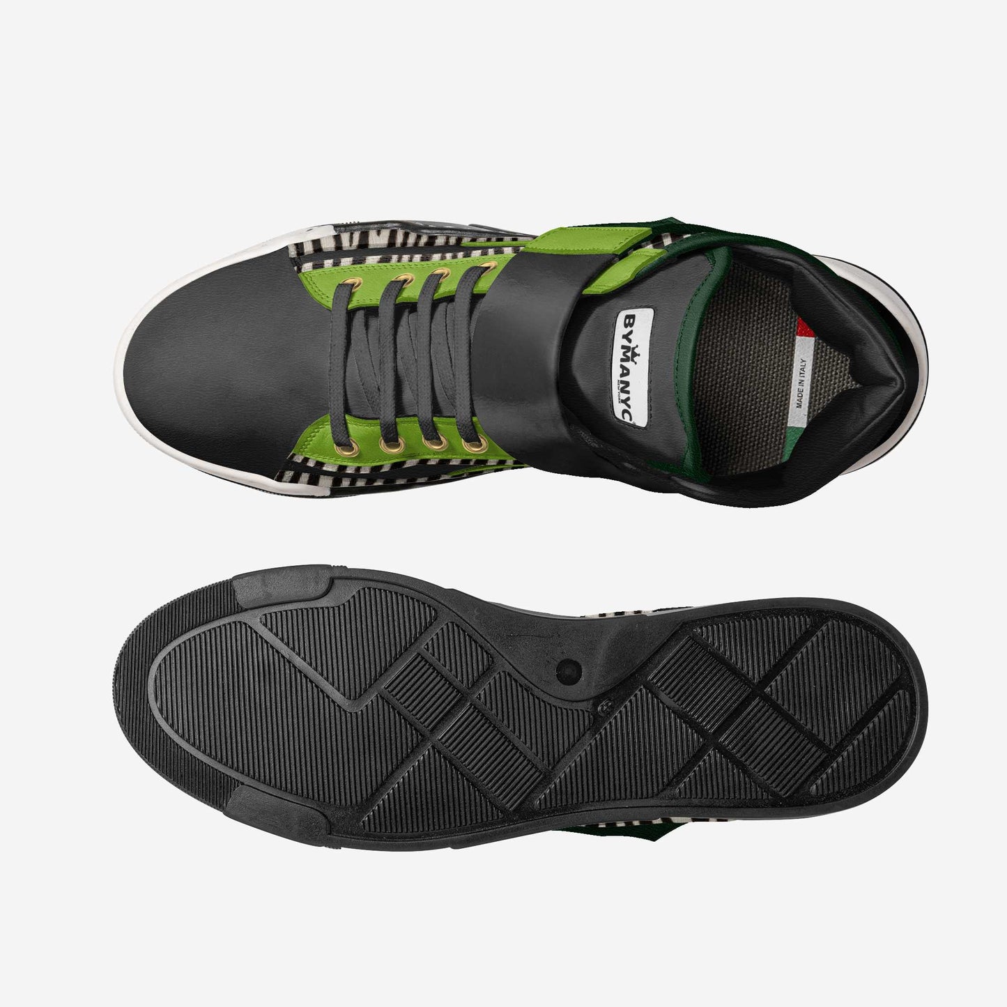 Vegan High-Top BYMANYC ® New York Broadway Nocturne - Men’s Fashion - Men’s Shoes - Men’s Casual Shoes