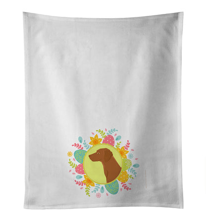 Vizsla Easter Kitchen Towel Set of 2 - One Color / One Size - Home & Garden - Home Textile - Towels