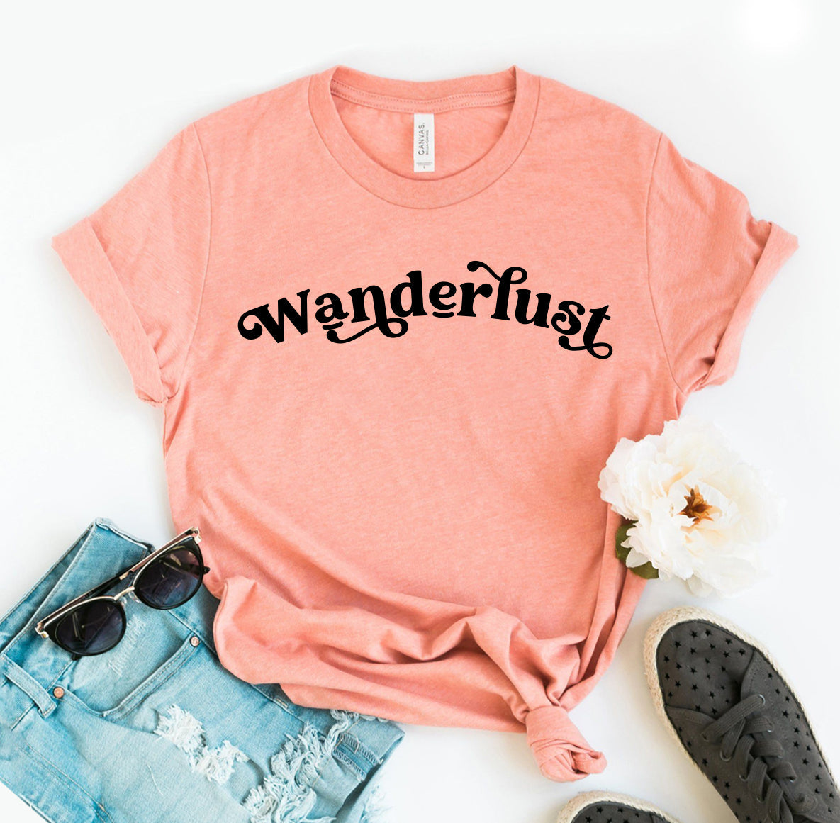 Wanderlust T-Shirt - Women’s Fashion - Women’s Clothing - Tops & Tees - T-Shirts