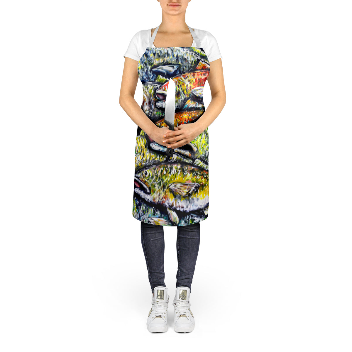 Wanna Be Fishin Apron - One Color / One Size - Home & Garden - Kitchen Dining & Bar - Table Decoration & Accessories