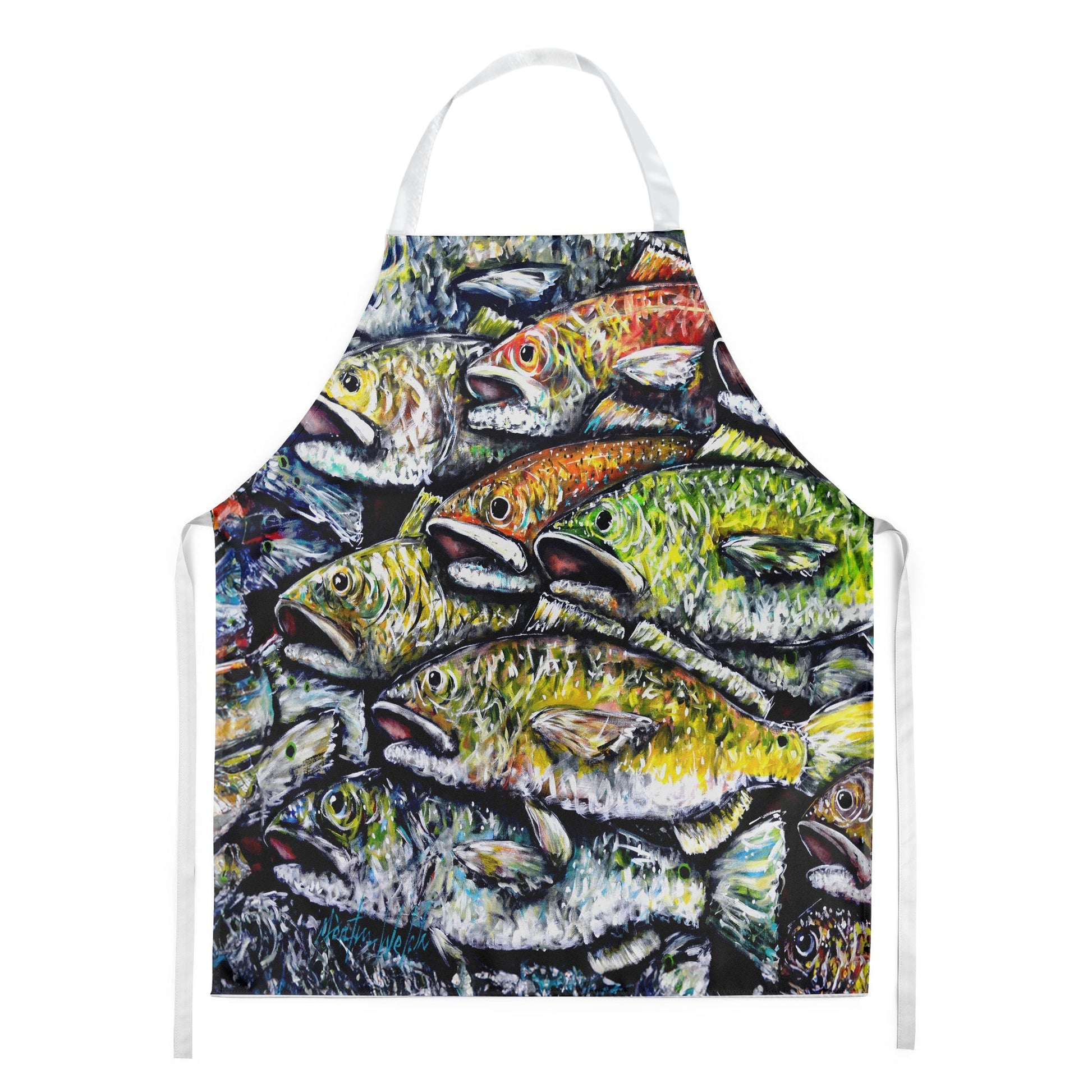 Wanna Be Fishin Apron - One Color / One Size - Home & Garden - Kitchen Dining & Bar - Table Decoration & Accessories