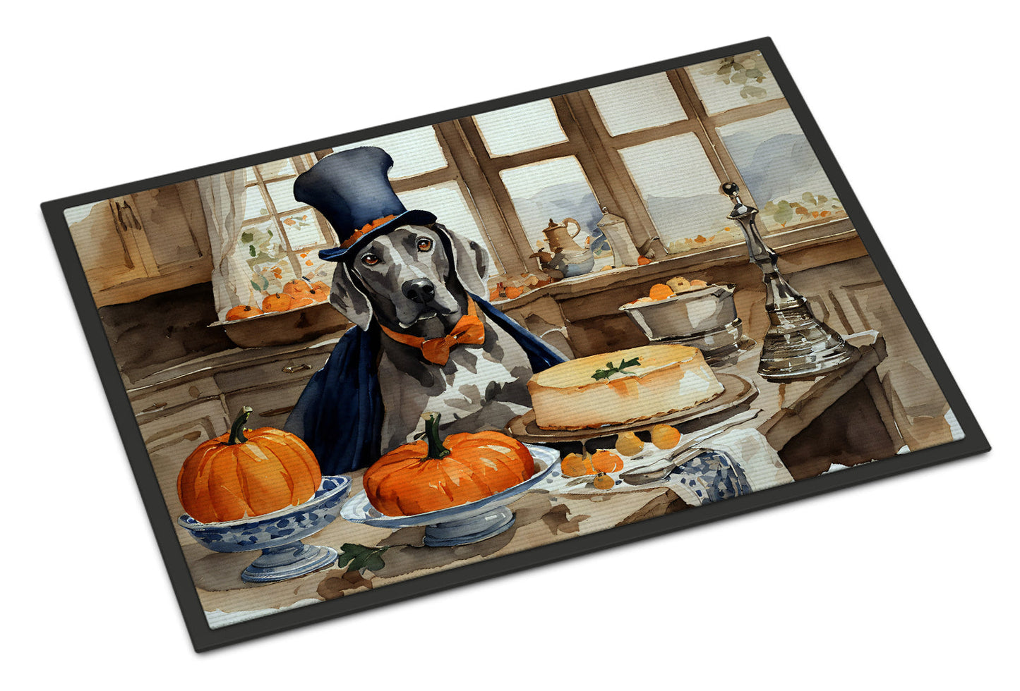 Weimaraner Fall Kitchen Pumpkins Doormat - One Color / One Size - Home & Garden - Home Textile - Carpets & Rugs