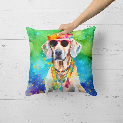 Weimaraner Hippie Dawg Throw Pillow - One Color / One Size - Home & Garden - Home Textile - Pillows