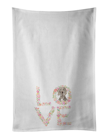 Weimaraner Love Kitchen Towel Set of 2 - One Color / One Size - Home & Garden - Home Textile - Towels