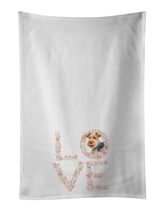 Welsh Terrier #2 Love Kitchen Towel Set of 2 - One Color / One Size - Home & Garden - Home Textile - Towels