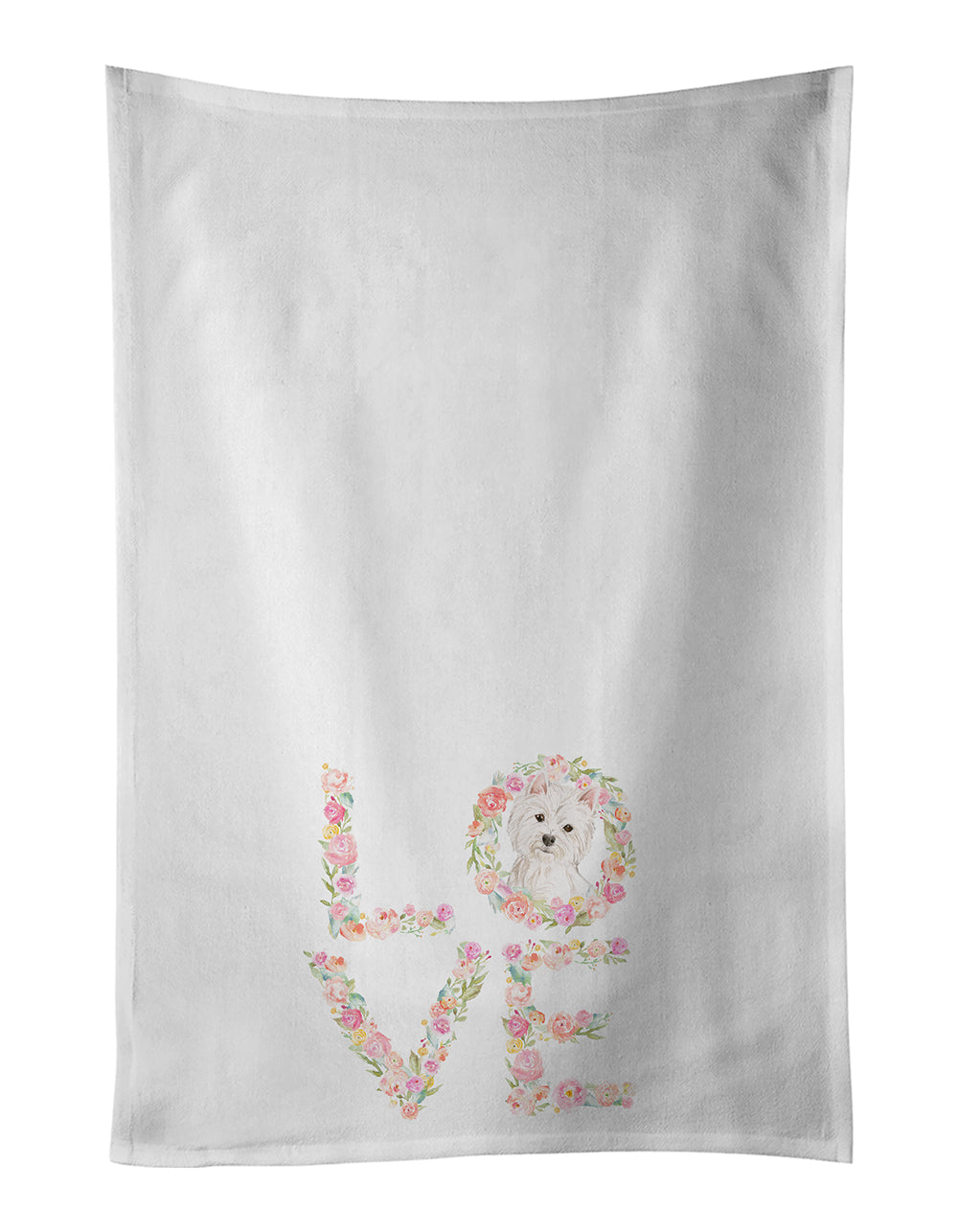 Westie Love Kitchen Towel Set of 2 - One Color / One Size - Home & Garden - Home Textile - Towels