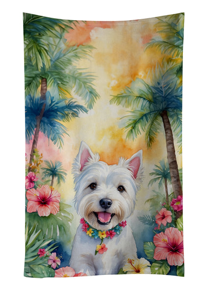 Westie Luau Kitchen Towel - One Color / One Size - Home & Garden - Home Textile - Towels