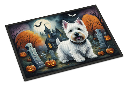 Westie Spooky Halloween Doormat - One Color / One Size - Home & Garden - Home Textile - Carpets & Rugs