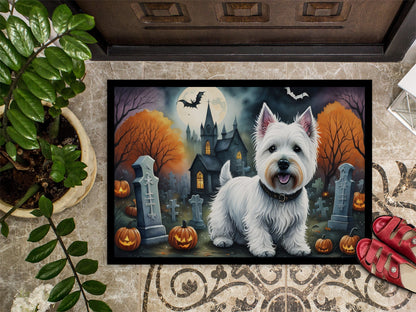 Westie Spooky Halloween Doormat - One Color / One Size - Home & Garden - Home Textile - Carpets & Rugs