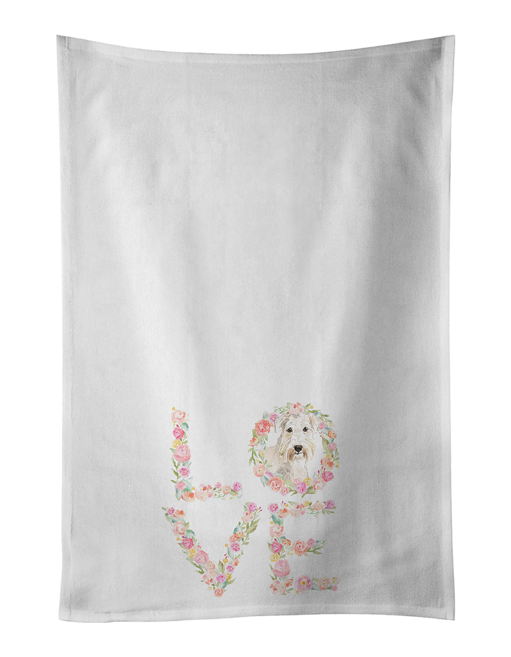 Wheaten Terrier Love Kitchen Towel Set of 2 - One Color / One Size - Home & Garden - Home Textile - Towels