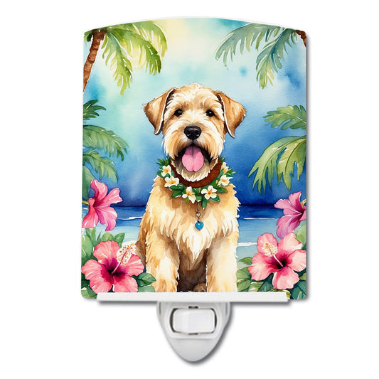 Wheaten Terrier Luau Ceramic Night Light - One Color / One Size - Home & Garden - Home Improvement - Lights & Lighting