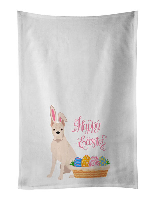 White Boxer Easter Kitchen Towel Set of 2 - One Color / One Size - Home & Garden - Home Textile - Towels