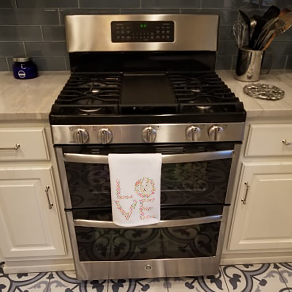 White Collie Love Kitchen Towel Set of 2 - One Color / One Size - Home & Garden - Home Textile - Towels