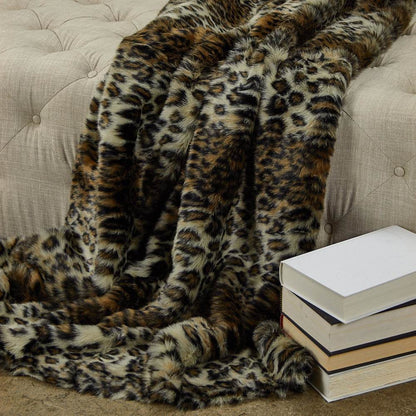 Wild Leo Faux Fur Luxury Throw Blanket - Home & Garden - Home Textile - Bedding