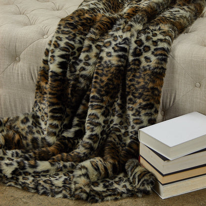 Wild Leo Faux Fur Luxury Throw Blanket - Home & Garden - Home Textile - Bedding