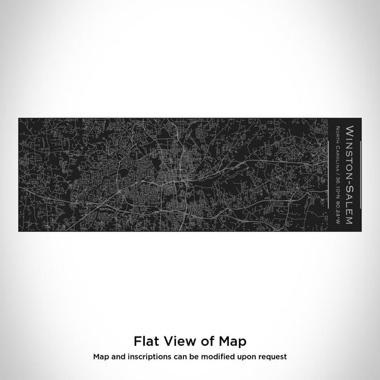 Winston-Salem - North Carolina Map Insulated Cup in Matte Black - Drinkware