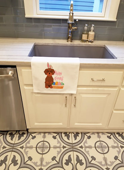 Wirehair Red Dachshund Easter Kitchen Towel Set of 2 - One Color / One Size - Home & Garden - Home Textile - Towels