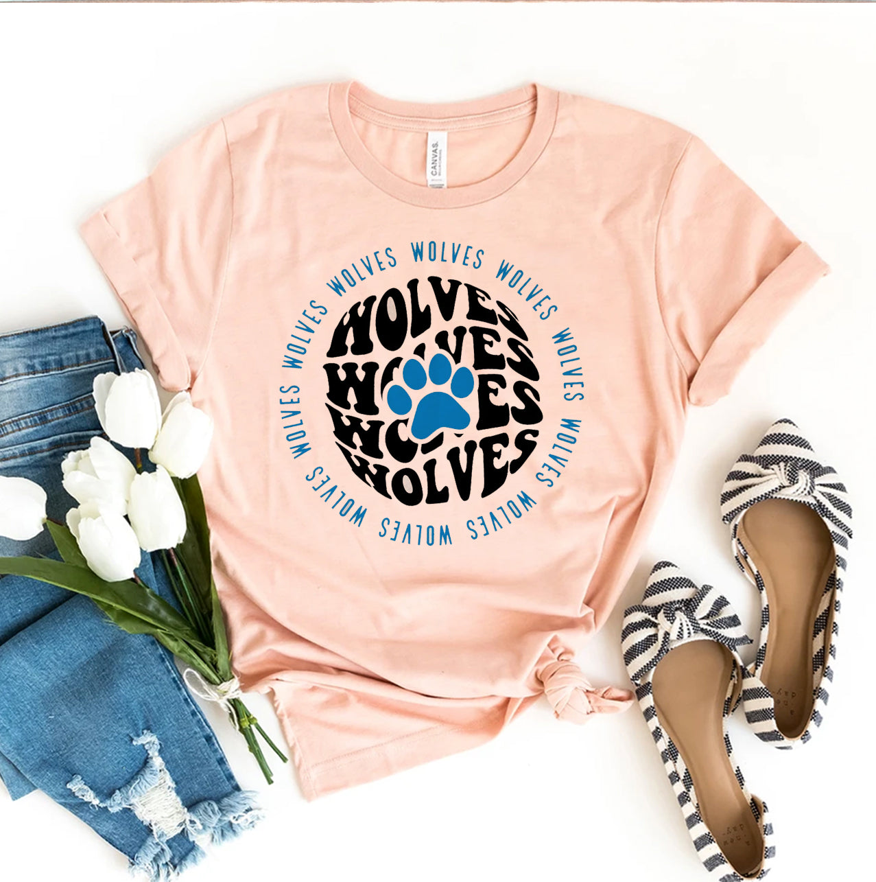 Wolf T-Shirt - Women’s Fashion - Women’s Clothing - Tops & Tees - T-Shirts