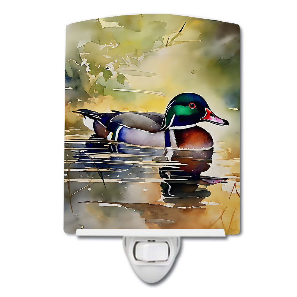 Wood Duck Ceramic Night Light - One Color / One Size - Home & Garden - Home Improvement - Lights & Lighting - Night