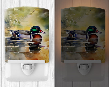 Wood Duck Ceramic Night Light - One Color / One Size - Home & Garden - Home Improvement - Lights & Lighting - Night