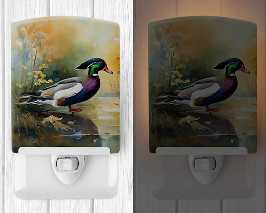 Wood Duck Ceramic Night Light - One Color / One Size - Home & Garden - Home Improvement - Lights & Lighting - Night