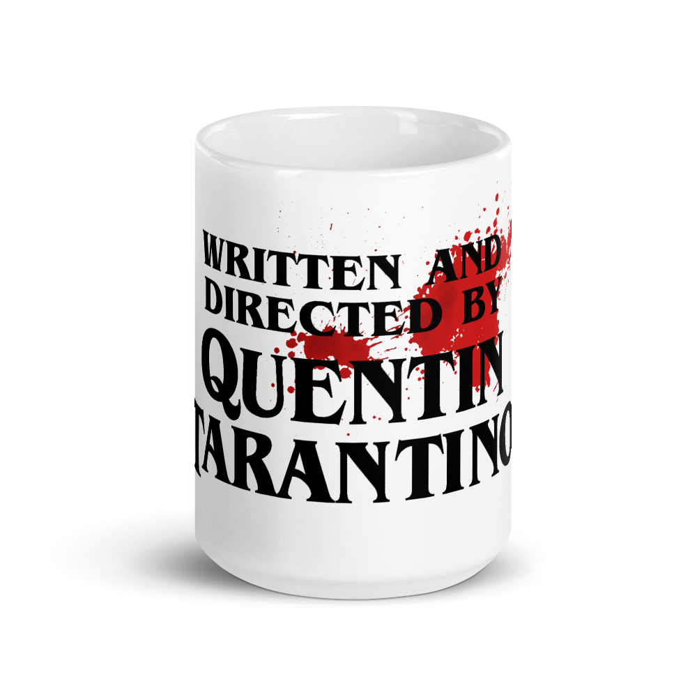 Written and Directed by Quentin Tarantino (Bloodstained) Mug - Home & Garden - Kitchen Dining & Bar - Drinkware