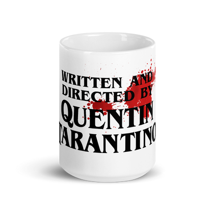 Written and Directed by Quentin Tarantino (Bloodstained) Mug - Home & Garden - Kitchen Dining & Bar - Drinkware