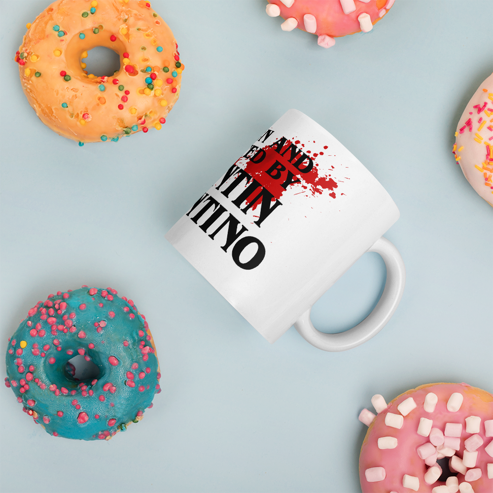 Written and Directed by Quentin Tarantino (Bloodstained) Mug - Home & Garden - Kitchen Dining & Bar - Drinkware