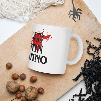 Written and Directed by Quentin Tarantino (Bloodstained) Mug - Home & Garden - Kitchen Dining & Bar - Drinkware