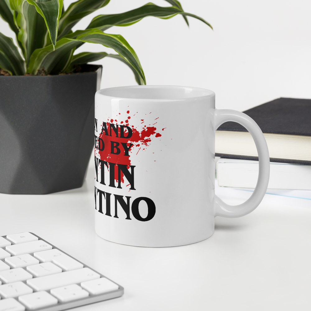 Written and Directed by Quentin Tarantino (Bloodstained) Mug - Home & Garden - Kitchen Dining & Bar - Drinkware