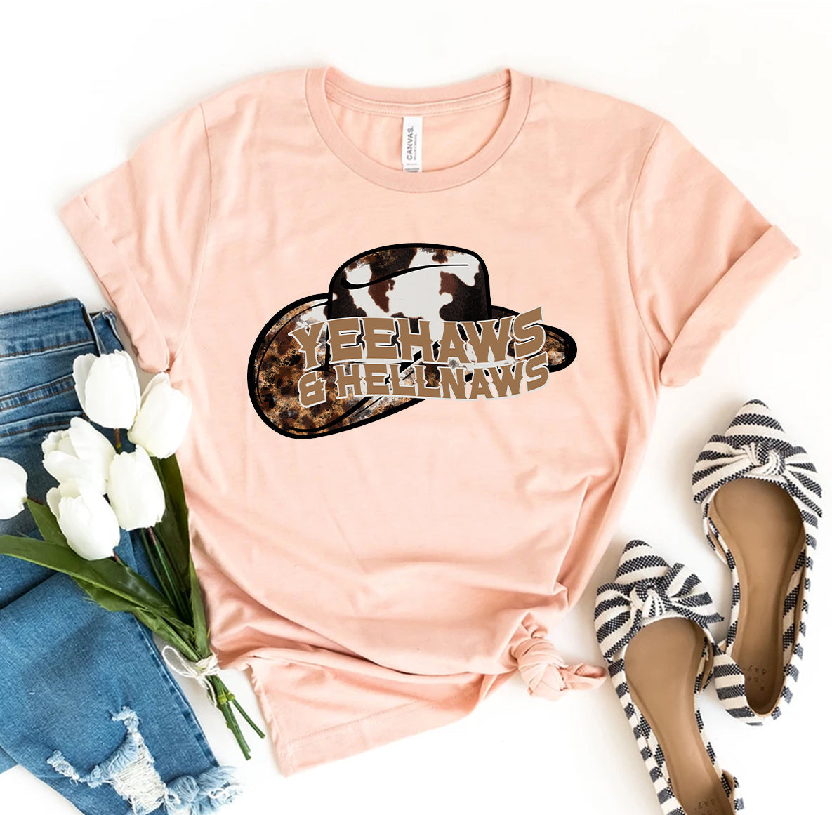 Yeehaws & Hellnaws T-Shirt - Women’s Fashion - Women’s Clothing - Tops & Tees - T-Shirts