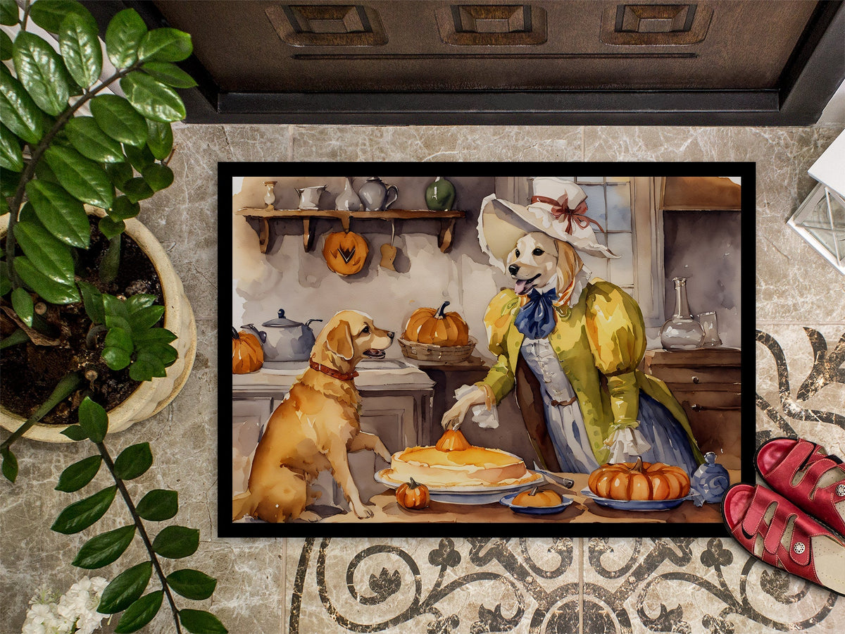 Yellow Lab Fall Kitchen Pumpkins Doormat - One Color / One Size - Home & Garden - Home Textile - Carpets & Rugs