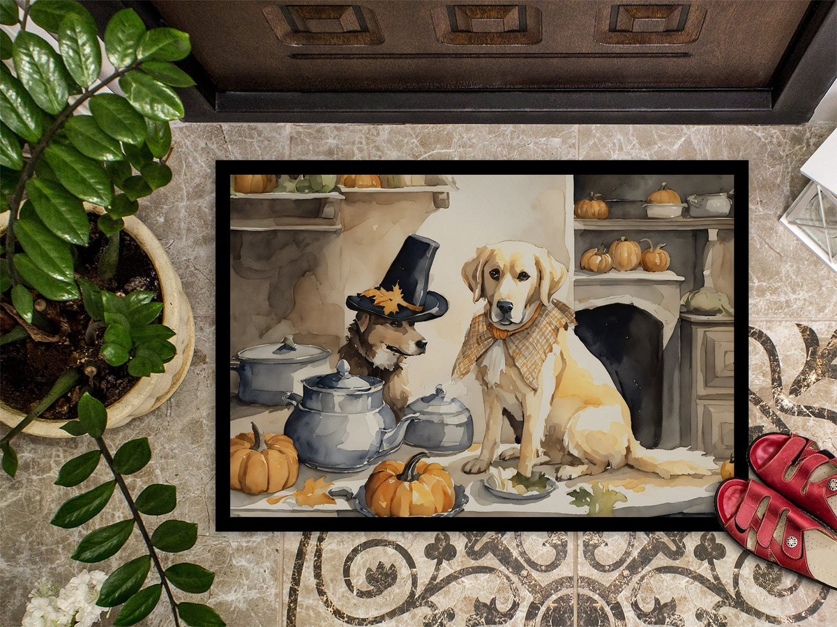 Yellow Lab Fall Kitchen Pumpkins Doormat - One Color / One Size - Home & Garden - Home Textile - Carpets & Rugs