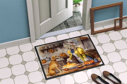 Yellow Lab Fall Kitchen Pumpkins Doormat - One Color / One Size - Home & Garden - Home Textile - Carpets & Rugs