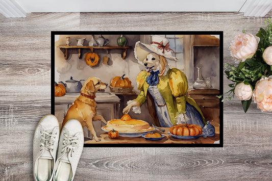 Yellow Lab Fall Kitchen Pumpkins Doormat - One Color / One Size - Home & Garden - Home Textile - Carpets & Rugs