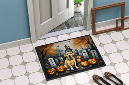 Yellow Labrador Retriever Spooky Halloween Doormat - One Color / One Size - Home & Garden - Home Textile - Carpets &