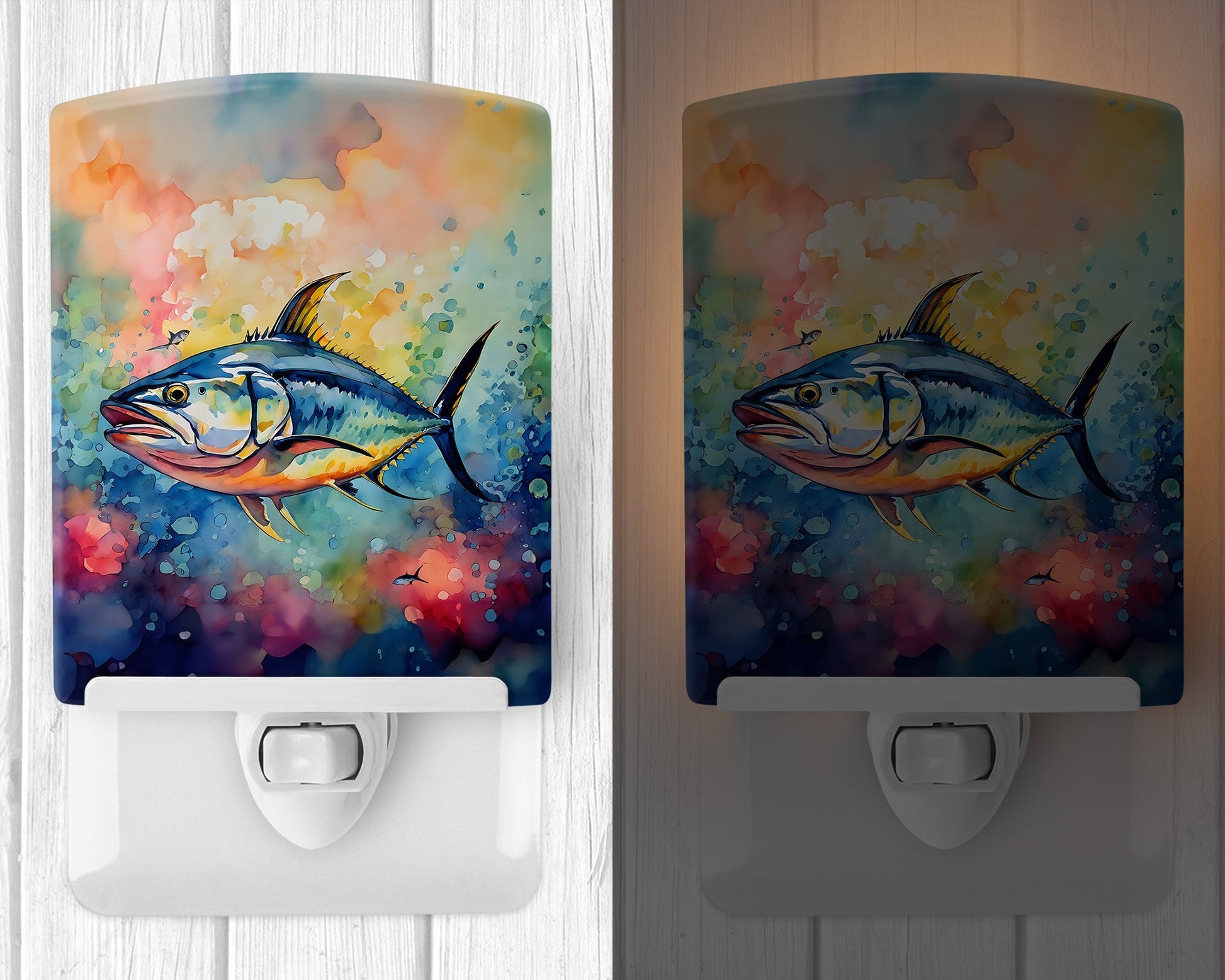 Yellowfin Tuna Ceramic Night Light - One Color / One Size - Home & Garden - Home Improvement - Lights & Lighting