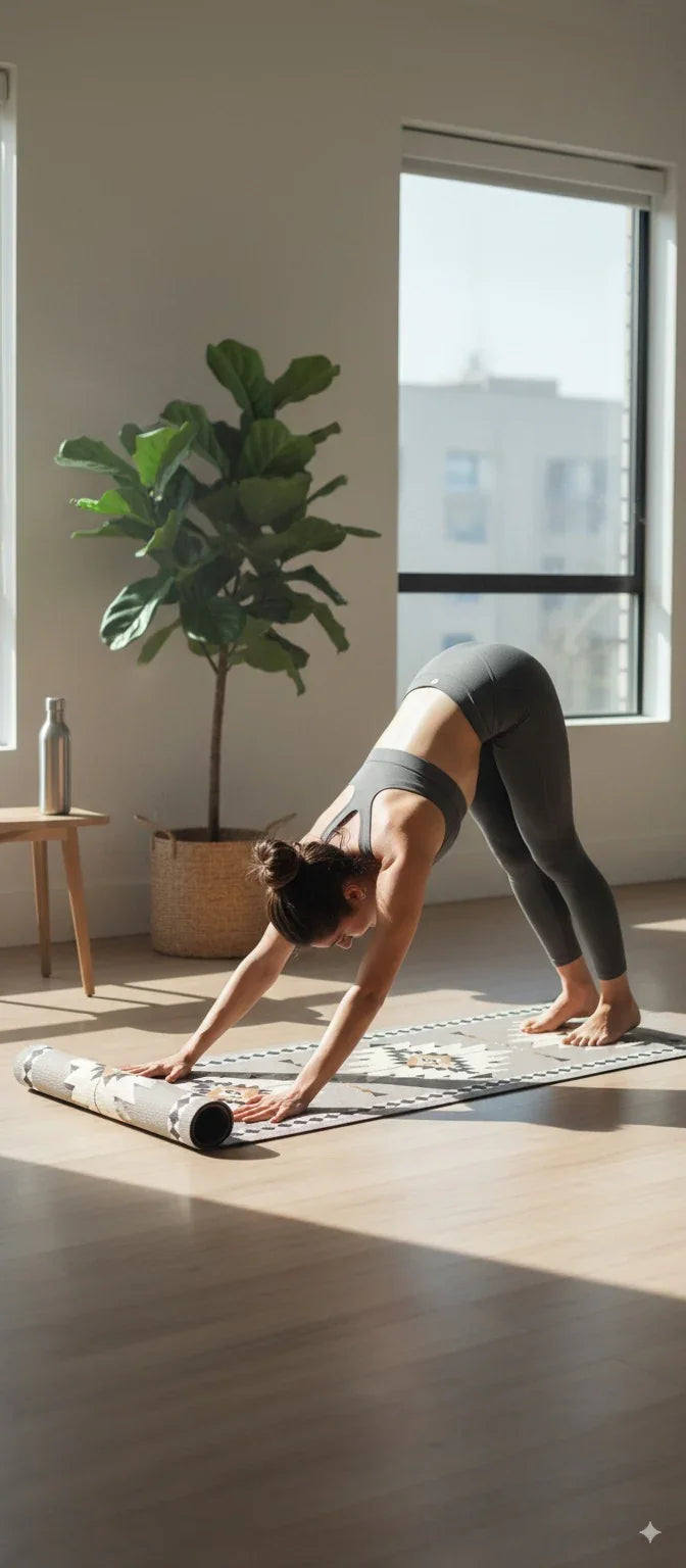 Yoga Mat 6mm Thick Gray Non-Slip Eco Friendly Yune Yoga Scorpion Bay - One Color / One Size - Sports & Entertainment